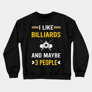 3 People Billiards Crewneck Sweatshirt